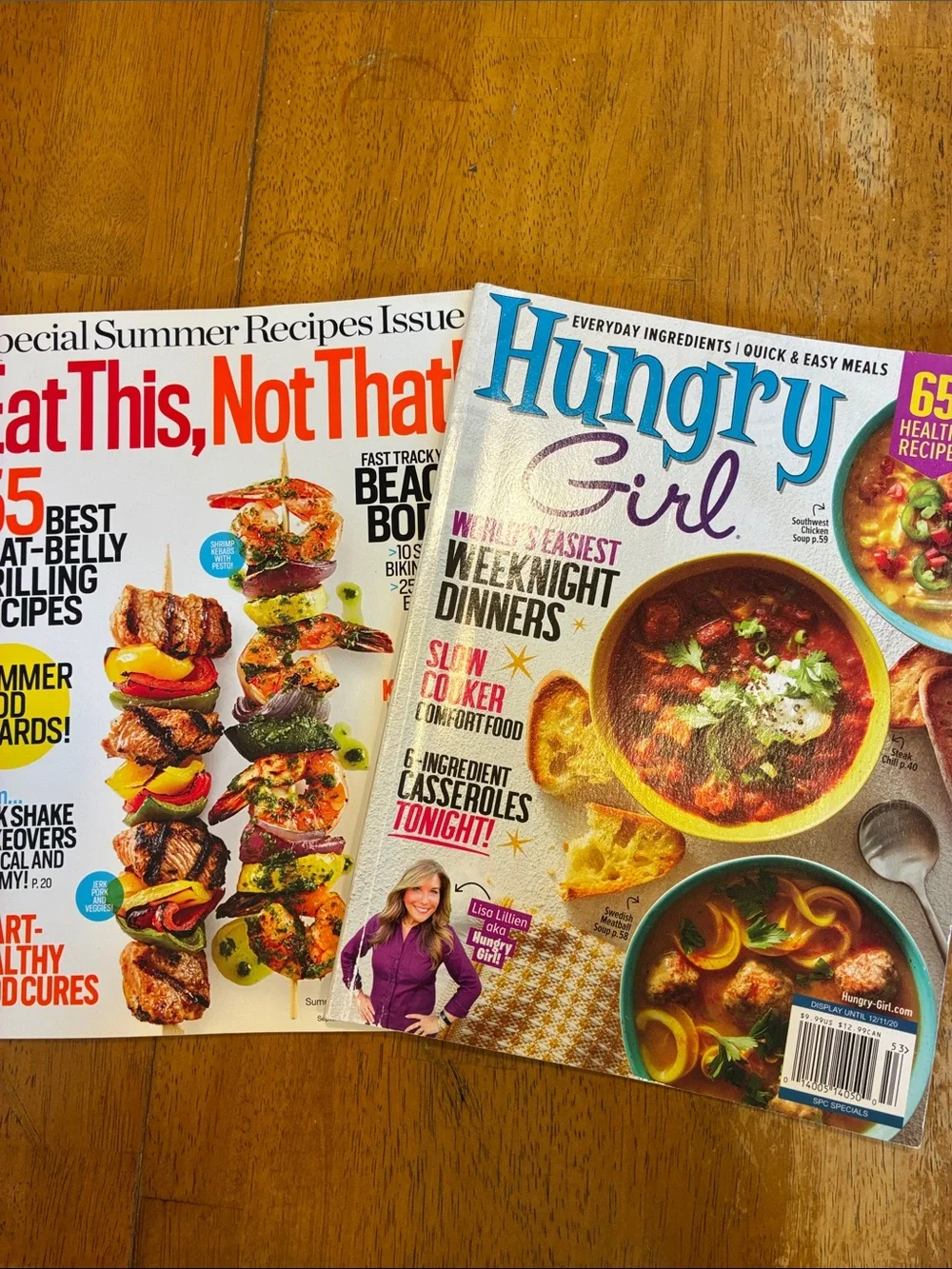 Lot of 2 healthy cooking recipe magazines
